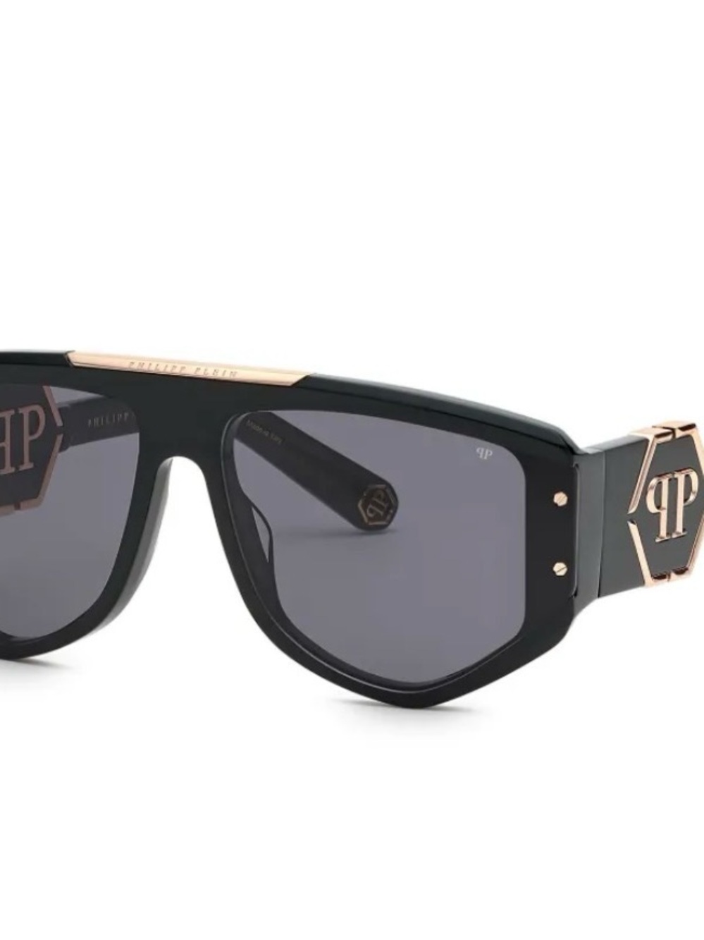 🔥NEW Philipp Plein Eyewear Rectangular logo-plaque sunglasses🔥